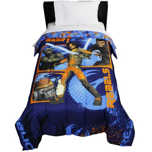 스타워즈 Disney Lucas Film Star Wars Rebels 5pc Full Comforter and Sheet Set Bedding Collection