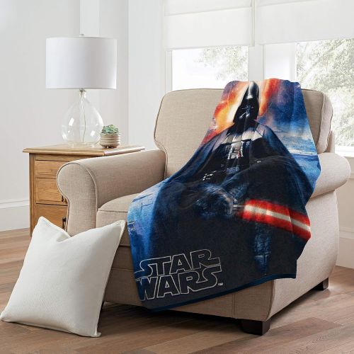 스타워즈 Disneys Star Wars, Cosmic Darth Micro Raschel Throw Blanket, 46 x 60, Multi Color