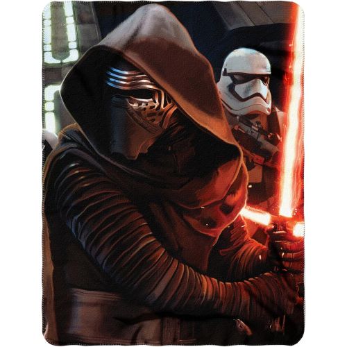 스타워즈 Disneys Star Wars Episode 7: The Force Awakens, Ready Imperial Fleece Throw Blanket, 45 x 60, Multi Color