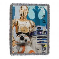 Disneys Star Wars, Droids Woven Tapestry Throw Blanket, 48 x 60, Multi Color