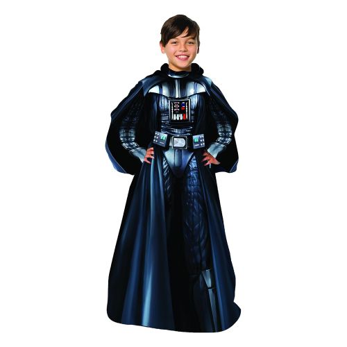 스타워즈 Disneys Star Wars, Being Darth Vader Youth Comfy Throw Blanket with Sleeves, 48 x 48, Multi Color