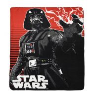 Disney Lucas Films Star Wars Darth Vedar Fleece Throw 46 X 60