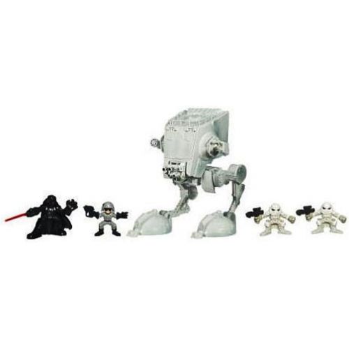 스타워즈 Hasbro Star Wars Galactic Heroes Deluxe Cinema Scene Mini Figure Multi Pack Hoth AT-ST Assault