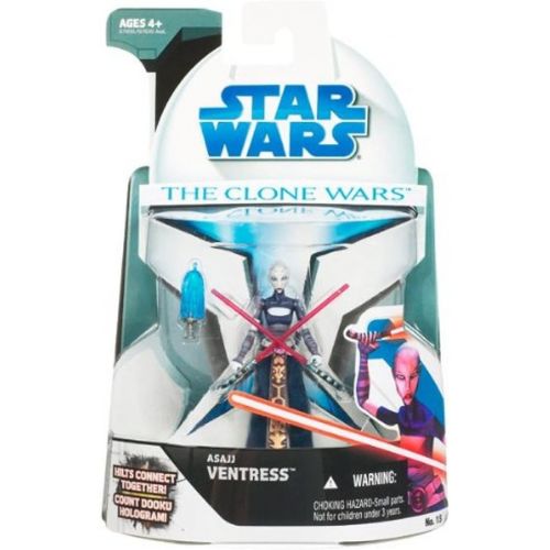 스타워즈 Hasbro Star Wars Clone Wars Action Figure No. 15 Asajj Ventress