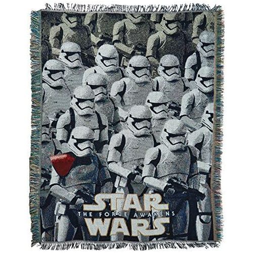 스타워즈 Disney Star Wars: The Force Awakens, Ground Invasion Woven Tapestry Throw Blanket, 48 x 60, Multi Color