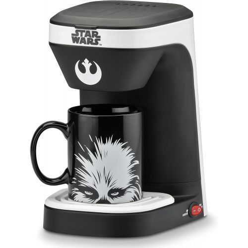 스타워즈 STAR WARS 1-Cup Coffee Maker with Mug,Black,Single Serve