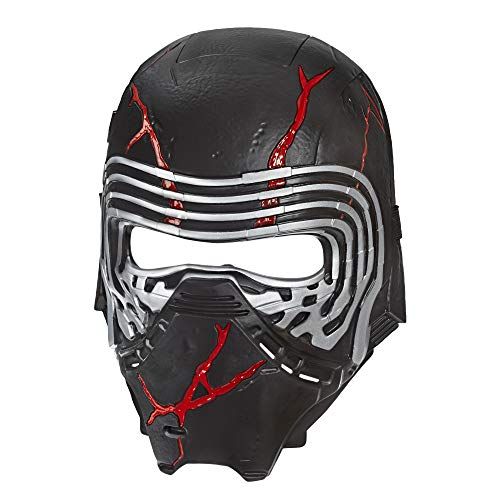 스타워즈 할로윈 용품STAR WARS: The Rise of Skywalker Supreme Leader Kylo Ren Force Rage Electronic Mask for Kids Role-Play & Costume Dress Up, Brown