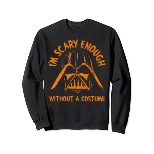 스타워즈 할로윈 용품Star Wars Darth Vader Scary Enough With No Costume Halloween Sweatshirt