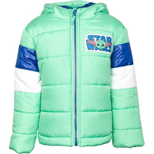 스타워즈 할로윈 용품STAR WARS The Mandalorian The Child Zip-Up Cosplay Winter Coat Puffer Jacket