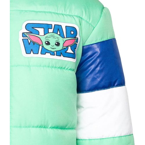 스타워즈 할로윈 용품STAR WARS The Mandalorian The Child Zip-Up Cosplay Winter Coat Puffer Jacket