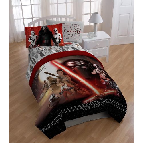 스타워즈 Star Wars Ep7 Montage 3 Piece Twin Sheet Set