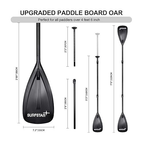  surfstar Inflatable Paddle Board with Kayak Seat, 10'6