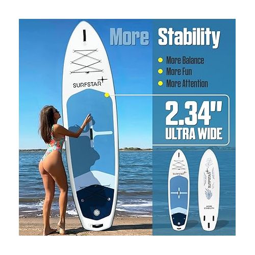  Surfstar Inflatable Stand Up Paddle Board with Welding Technology, 10'6