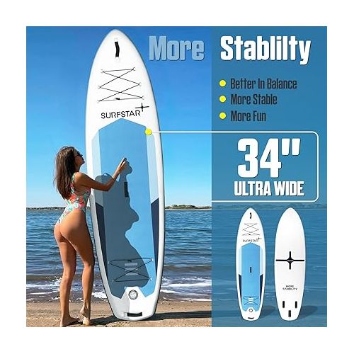  Surfstar Inflatable Paddle Board with Welding Technology, 34