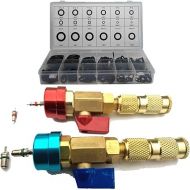 R134a A/c Valve Core Removal Remover Installer No Gas Loss Air Conditioning Line Repair Tools with O-Rings Set Kit