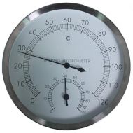 Stainless Steel Case Sauna Room Thermometer Hygrometer -0°c~120°c
