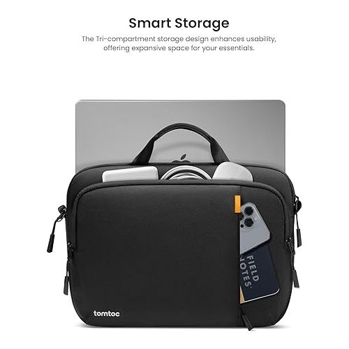  tomtoc 360 Protective Sleeve Carrying Case, Compatible with MacBook Air/Pro 13/13.3/14 Inch 2020-2024 M1/M2/M3 Pro/Max, Laptop Shoudler Bag, Ideal Gift for Men & Women