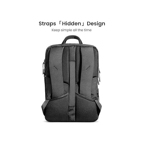  tomtoc Compact Laptop Backpack for 15.6-inch Computer, 18L Everyday Backpack Professional Pack Work Bag with Cable Pass-through for Business, Commute