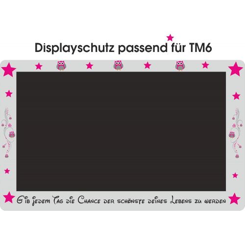  wodtke-werbetechnik Displayschutzfolie fuer TM6 Eulen Chance pink