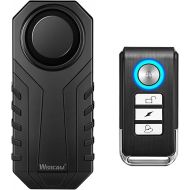Wsdcam 113dB Bike Alarm Wireless Vibration Motion Sensor Waterproof Motorcycle Alarm with Remote