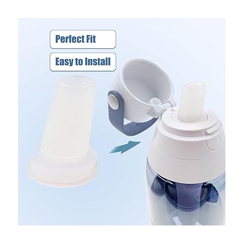  xcivi Water Bottle Mouthpiece Replacement for Brita Water Bottle-2 Pack Silicone Water Bottle Bite Valve Replacement Compatible with Brita Filter Water Bottles