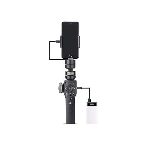  Zhiyun Smooth 4 Gimbal Stabilizer for Smartphone iPhone Android Cell Phone 3-Axis Handheld Gimbal for Vlogging YouTube Vlog TikTok Instagram Live Video Kit Support Cellphone 210g MAX