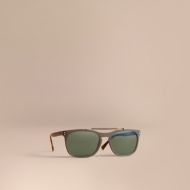 Burberry Top Bar Square Frame Sunglasses