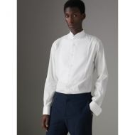 Burberry Modern Fit Panelled Bib Cotton Silk Evening Shirt
