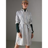Burberry Striped Silk Shirt Dress