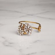 Burberry Crystal Daisy Gold-plated Cuff