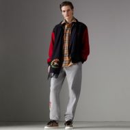 Burberry Reissued Contrast-sleeve Wool Jacket