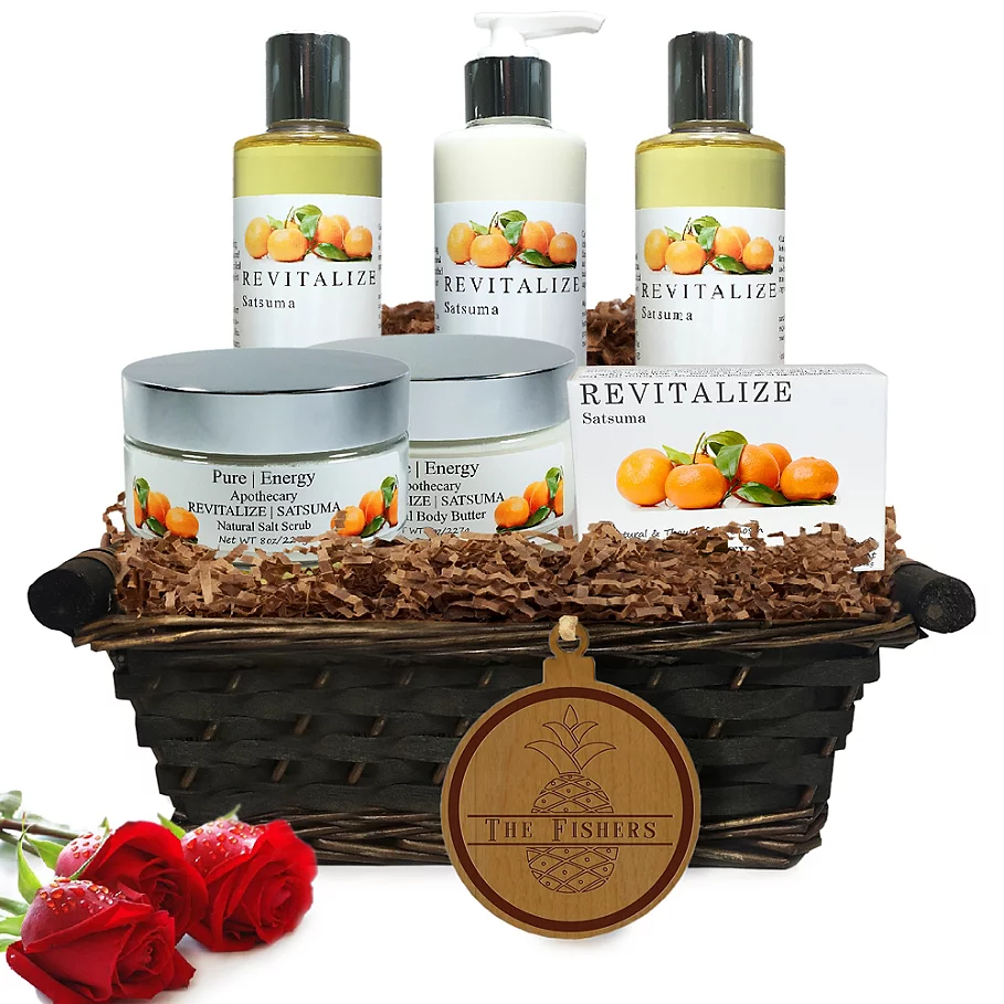 /Pure Energy Apothecary Ultimate Body Satsuma Split Letter Pineapple Gift Basket