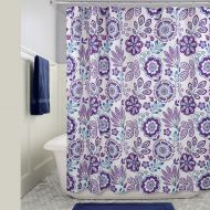 InterDesign iDesign Luna Floral Shower Curtain in Purple
