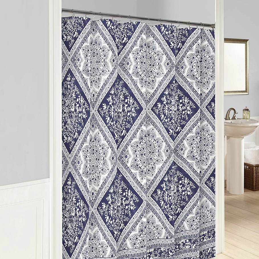 Marble Hill Brielle Shower Curtain in Blue