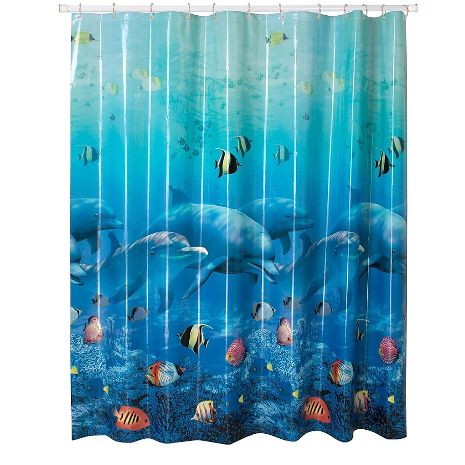 Allure Home Creations Jump for Joy PEVA Shower Curtain