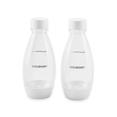 소다스트림 Sodastream SodaStream .5-Liter Carbonating Water Bottle in White (Set of 2)