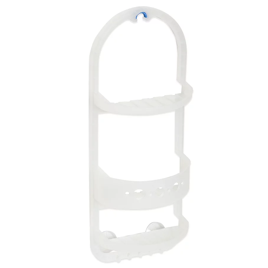 Zenna Home Over-the-Shower Caddy in Frosted Clear