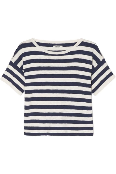 Madewell Striped cotton-blend T-shirt