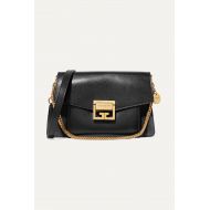 Givenchy GV3 small textured-leather and suede shoulder bag