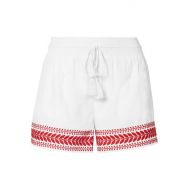 J.Crew Embroidered cotton-voile shorts
