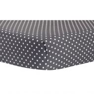 Trend Lab Bedtime Gray Dot Fitted Crib Sheet