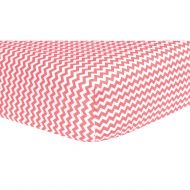 Trend Lab Coral Chevron Fitted Crib Sheet