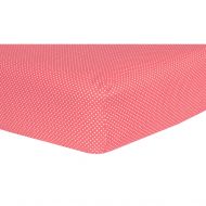 Trend Lab Coral Dot Fitted Crib Sheet