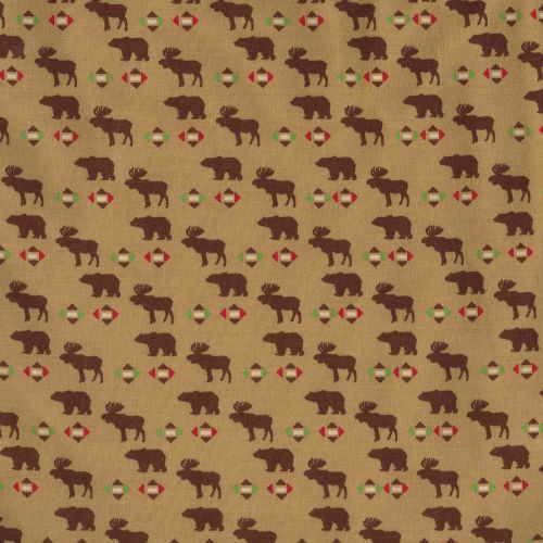  Trend Lab Northwoods Animals Print Fitted Crib Sheet