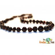 The Amber Tree Polished Mocha Baltic Amber Necklace