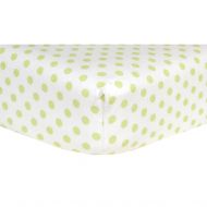 Trend Lab Sage Dot Deluxe Flannel Fitted Crib Sheet