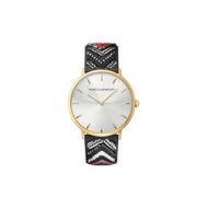 Rebecca Minkoff Major Gold Tone Wonder Leather Watch, 40MM