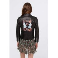 Rebecca Minkoff Wes Moto Love Doves Jacket