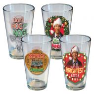 Wbshop National Lampoon Full Color Wrap Pint Glass Set of 4