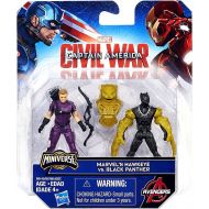 Toywiz Captain America Civil War Hawkeye vs Black Panther 2.5-Inch Mini Figure 2-Pack